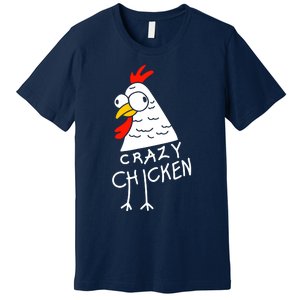 Crazy Chicken Meme Premium T-Shirt