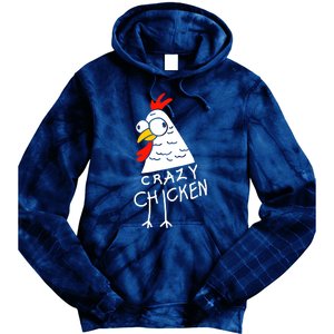 Crazy Chicken Meme Tie Dye Hoodie