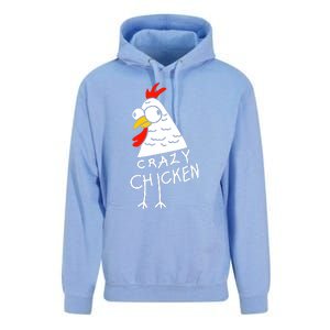 Crazy Chicken Meme Unisex Surf Hoodie