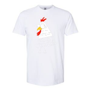 Crazy Chicken Meme Softstyle CVC T-Shirt