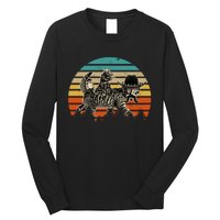 Cowboy Cat Meowdy Funny Cute Vintage Cat Long Sleeve Shirt