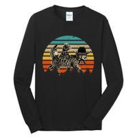 Cowboy Cat Meowdy Funny Cute Vintage Cat Tall Long Sleeve T-Shirt