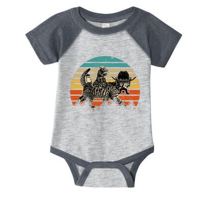 Cowboy Cat Meowdy Funny Cute Vintage Cat Infant Baby Jersey Bodysuit