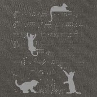 Cute Cats Music Notes Grey Musician Art Cotton Canvas Backpack