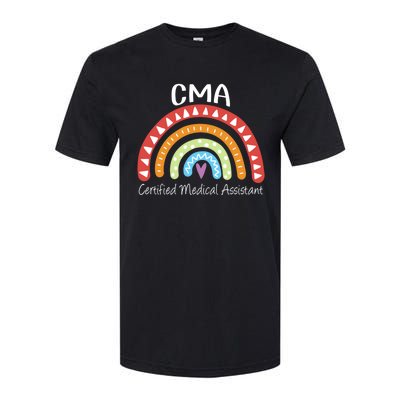 Cma Certified Medical Assistant Rainbow Nurse Gift Softstyle CVC T-Shirt