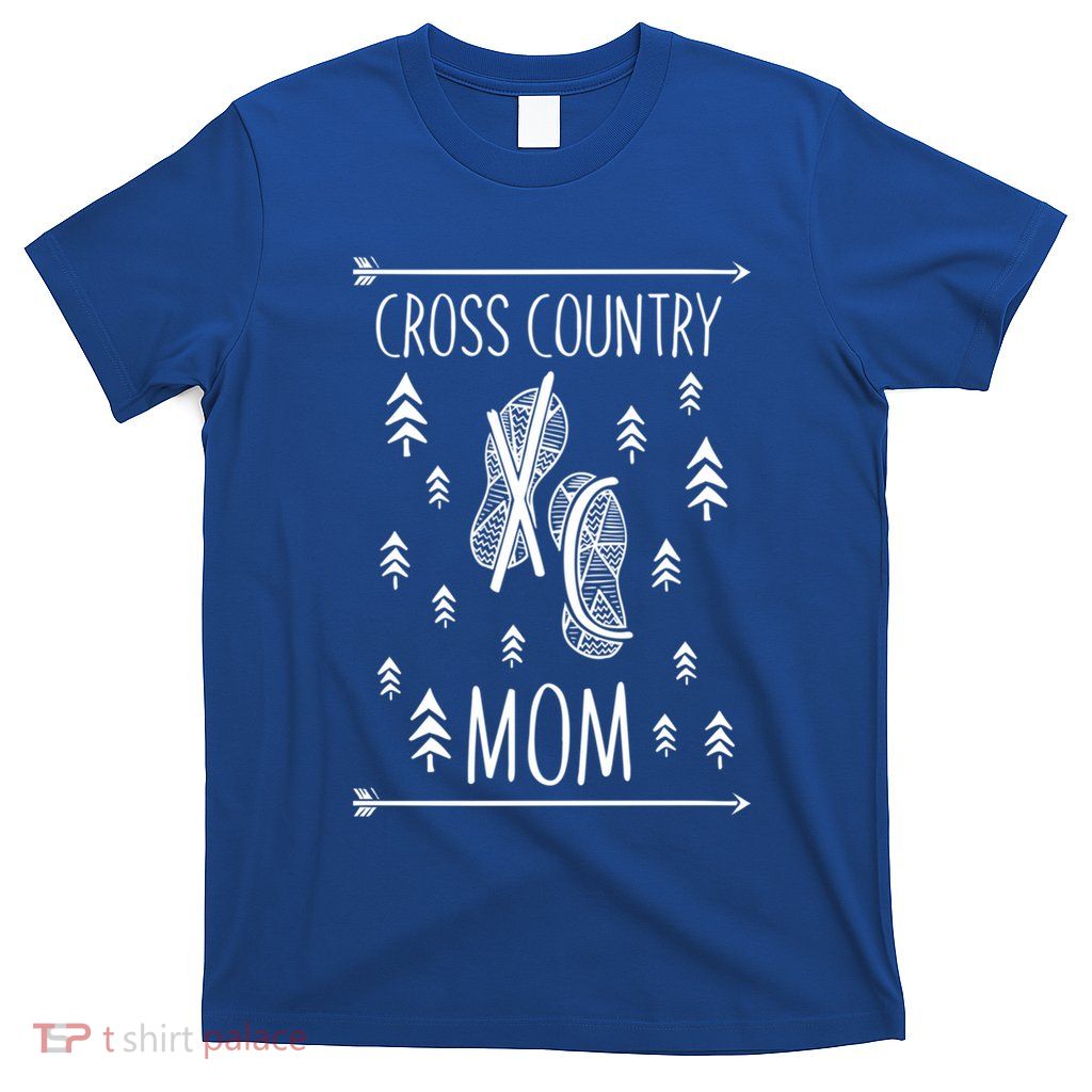 Cross Country Mom Skiing Winter Sports Gift For Mothers Gift T-Shirt