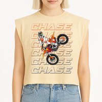 Cs1 Chase Motocross Supercross Sexton 2024 Garment-Dyed Women's Muscle Tee