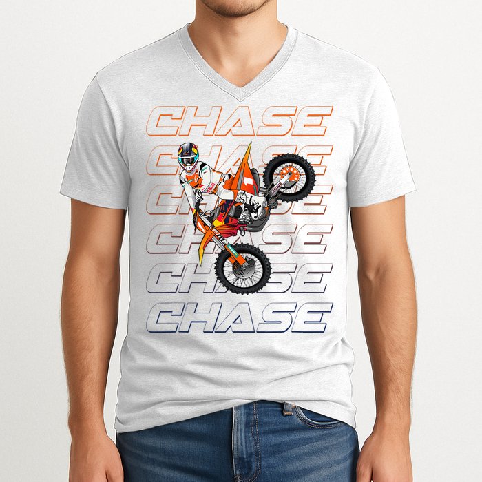 Cs1 Chase Motocross Supercross Sexton 2024 V-Neck T-Shirt