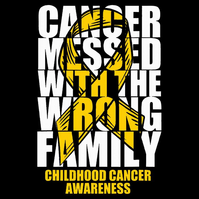 Childhood Cancer Messed With The Wrong Family Ribbon Gift Cooling Performance Crew T-Shirt