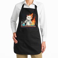 Chemistry Cat Meme This Is Fine Medical Lab Tech Lab Science Apron