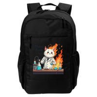 Chemistry Cat Meme This Is Fine Medical Lab Tech Lab Science Backpack