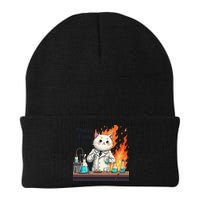 Chemistry Cat Meme This Is Fine Medical Lab Tech Lab Science Beanie