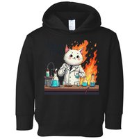 Chemistry Cat Meme This Is Fine Medical Lab Tech Lab Science Toddler Hoodie