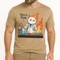 Chemistry Cat Meme This Is Fine Medical Lab Tech Lab Science Performance Shirt