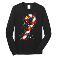 Candy Cane Merry And Bright Christmas Lights Candy Family Long Sleeve Shirt