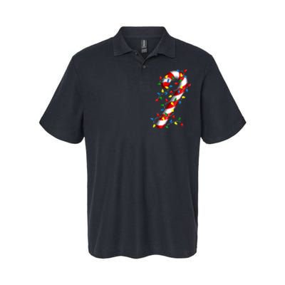 Candy Cane Merry And Bright Christmas Lights Candy Family Softstyle Adult Sport Polo