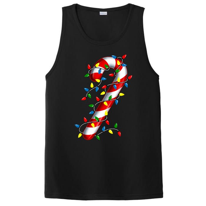 Candy Cane Merry And Bright Christmas Lights Candy Family PosiCharge Competitor Tank