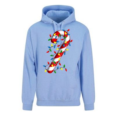 Candy Cane Merry And Bright Christmas Lights Candy Family Unisex Surf Hoodie