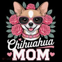 Cute Chihuahua Mom Sunglasses Flower For Chihuahua Owner Bucket Hat