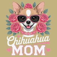 Cute Chihuahua Mom Sunglasses Flower For Chihuahua Owner Cooling Performance Crew T-Shirt
