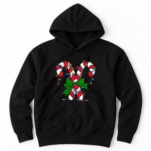 Candy Cane Merry And Bright Christmas Lights Hoodie