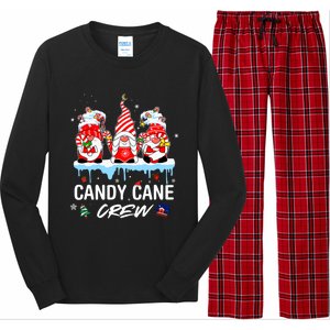 Candy Cane Merry And Bright Red And White Candy Christmas Long Sleeve Pajama Set