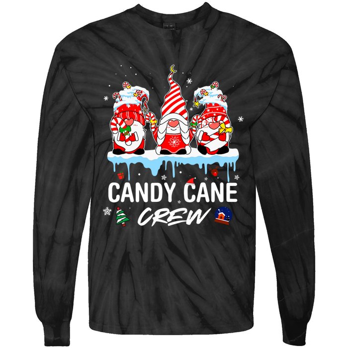 Candy Cane Merry And Bright Red And White Candy Christmas Tie-Dye Long Sleeve Shirt