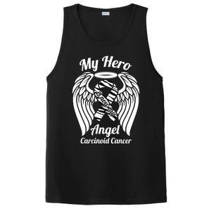 Carcinoid Cancer My Hero Is Now My Angel Wings Gift PosiCharge Competitor Tank