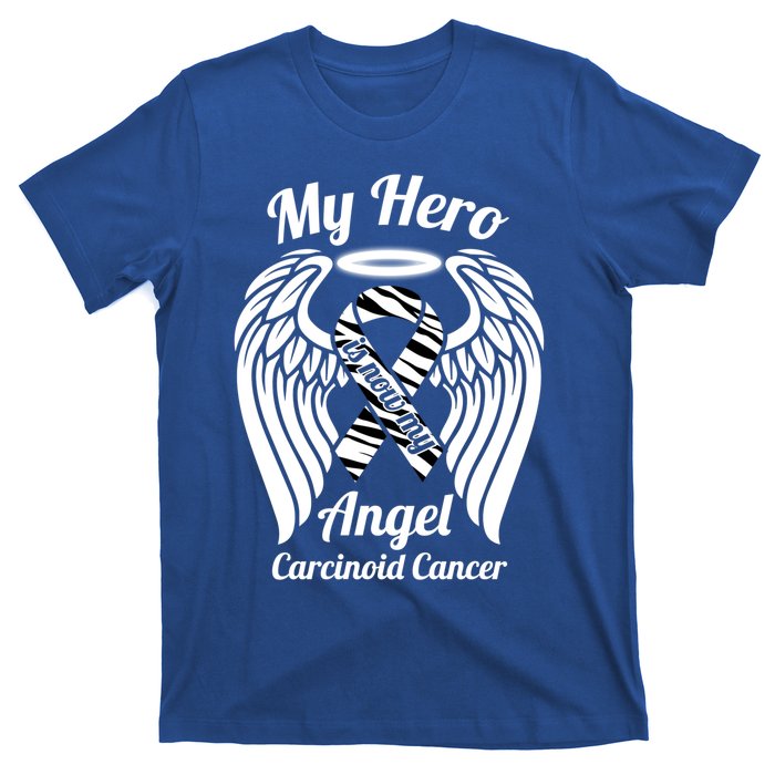 Carcinoid Cancer My Hero Is Now My Angel Wings Gift T-Shirt