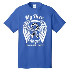 Carcinoid Cancer My Hero Is Now My Angel Wings Gift Tall T-Shirt