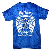 Carcinoid Cancer My Hero Is Now My Angel Wings Gift Tie-Dye T-Shirt