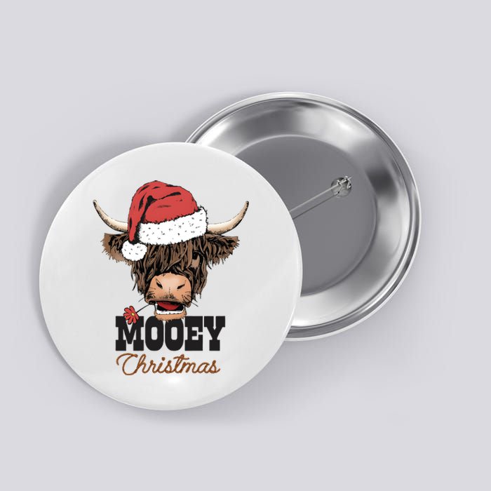 Christmas Cow Mooey Christmas Cute Cow Button