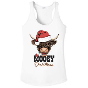 Christmas Cow Mooey Christmas Cute Cow Ladies PosiCharge Competitor Racerback Tank