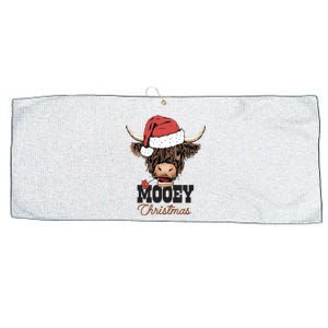 Christmas Cow Mooey Christmas Cute Cow Large Microfiber Waffle Golf Towel