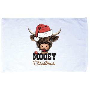 Christmas Cow Mooey Christmas Cute Cow Microfiber Hand Towel