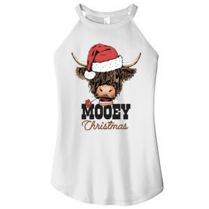 Christmas Cow Mooey Christmas Cute Cow Women's Perfect Tri Rocker Tank