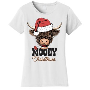 Christmas Cow Mooey Christmas Cute Cow Women's T-Shirt