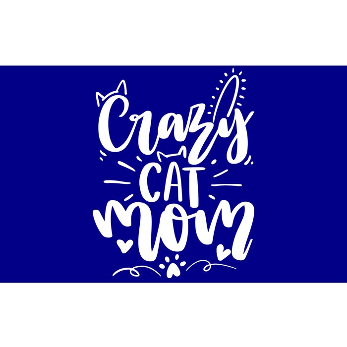 Crazy Cat Mom Cat Lover Cat Day Bumper Sticker