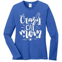 Crazy Cat Mom Cat Lover Cat Day Ladies Long Sleeve Shirt