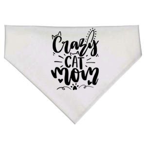 Crazy Cat Mom Cat Lover Cat Day USA-Made Doggie Bandana