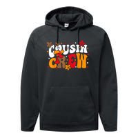 Cousin Crew Matching Shirts Turkey Face Thanksgiving Performance Fleece Hoodie