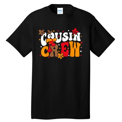 Cousin Crew Matching Shirts Turkey Face Thanksgiving Tall T-Shirt