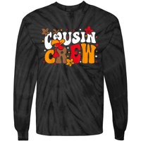 Cousin Crew Matching Shirts Turkey Face Thanksgiving Tie-Dye Long Sleeve Shirt