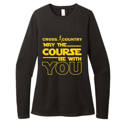 Cross Country May The Course Be With You Runner Jogger Gift Womens CVC Long Sleeve Shirt