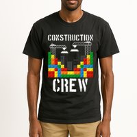 Construction Crew Master Builder Bricklayer Building Blocks Tall T-Shirt