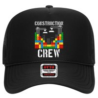 Construction Crew Master Builder Bricklayer Building Blocks Trucker Hat