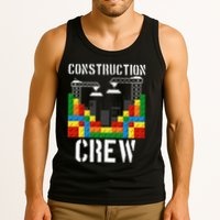 Construction Crew Master Builder Bricklayer Building Blocks Tank Top
