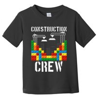 Construction Crew Master Builder Bricklayer Building Blocks Toddler T-Shirt