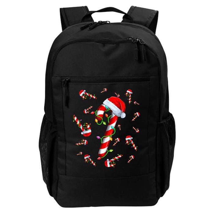 Candy Cane Merry And Bright Red And White Candy Christmas Daily Commute Backpack