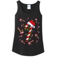 Candy Cane Merry And Bright Red And White Candy Christmas Ladies Essential Tank